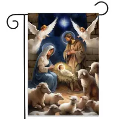 Briarwood Lane Christmas Garden Flag 12x18 For Outdoor Christ Is Born For Christmas Garden Flag Flags For Outside