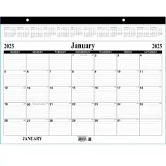 2025 Desk Blotter Calendar - 22 X 17 Inches (48 Packs)