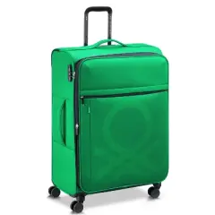 United Colors of Benetton x DELSEY PARIS Large Checked Color Block 27" Softside Spinner Suitcase
