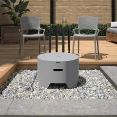 23" Outdoor Steel Round Wood Burning Fire Pit with Rain Cover & Accessories - Room & Joy
