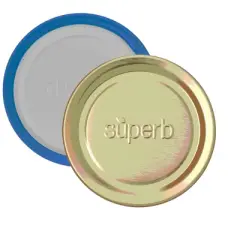 Superb Sealing Solutions Canning Lids - Mason Jar Lid Toppers Fit Ball and Kerr Jars, 2.75 inch Food Grade with Thick Seals, USA Made, 120 Count