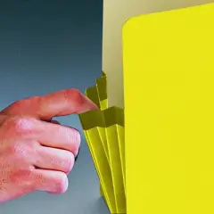 Smead File Pocket, Straight-Cut Tab, 3-1/2" Expansion, Legal Size, Yellow, 25 per Box (74233)