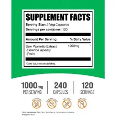 BulkSupplements Saw Palmetto Capsules