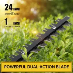 Topteng 24 Inch Gas Hedge Trimmer, Double Sided Blade