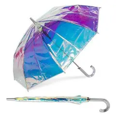 ShedRain Iridescent Stick Bubble Umbrella