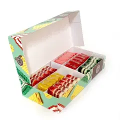 Hammond's Old Fashioned Handspun Ribbon Candy Gift Box of Assorted Colors and Flavors