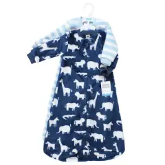 Hudson Baby Infant Boy Plush Long-Sleeve Sleeping Bag, Sack, Blanket, Safari Silhouette, 0-9 Months