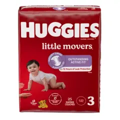Huggies Little Movers Diapers Jumbo Pack - Size 3 - 25ct