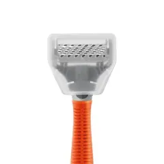 Harry's Truman Shaving Kit for Men with Razor Handle, 3 Cartridges, and Shave Gel - Orange