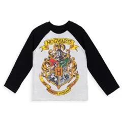 Harry Potter Gryffindor Hogwarts 2 Pack Long Sleeve Graphic T-Shirts Red / Grey 