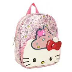 Sanrio Hello Kitty Sequined Cupcake Mini Backpack 9" Pink with Glitter for Girls