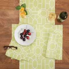 C&F Home Trellis Woven Table Runner