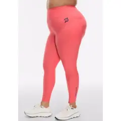 Peloton Women's Cadent High Rise Pocket Legging, Coral, Buenas Vibras