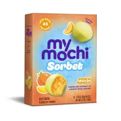 My Mochi Peach Mango Sorbet Frozen Dessert - 7.5oz/6ct