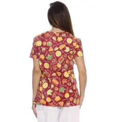 DreamCrest Women's Scrub Tops Holiday Scrubs Nursing Scrubs
