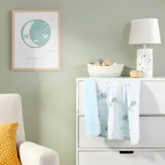 Jersey Knit Reversible Blanket Adventure Awaits - Cloud Island&trade; - Light Blue