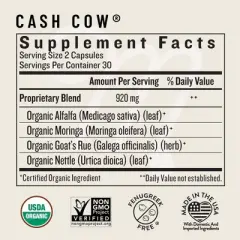 Legendairy Milk Cash Cow Vegan Supplement Capsule - 60ct