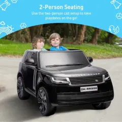 Acekool 24V 2-Seater Land Rover Ride-On Car with Remote, Music, and Smooth Suspension