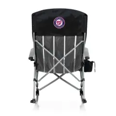 MLB Washington Nationals Outdoor Rocking Camp Chair - Black