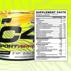 Cellucor C4 Sport Ripped Pre-Workout Powder - Popsicle Hawaiian Pineapple - 9.5oz/20 Servings
