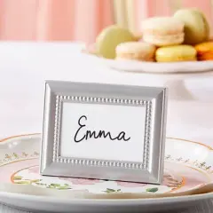 Kate Aspen Beaded Wall & Tabletop Picture Frames/Place Card Holder (Set of 6)