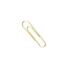 Acco Paper Clips Metal Wire Jumbo 1 3/4" Gold Tone 50/Box 72532