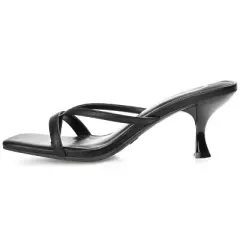 Journee Collection Womens Tallie Tru Comfort Foam Open Toe Mid Heel Pumps