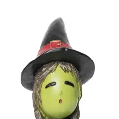 Gallerie II 4.53" x 8.6" Happy Green Face Witch Decorative Halloween Figure Figurine