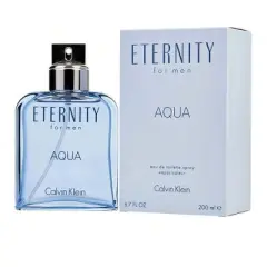 Eternity Aqua By Calvin Klein Lotus, Green Notes, Cucumber,  Musk Men Edt Spray 6.7 Oz 2010 Daytime 6.7 Oz Fragrance