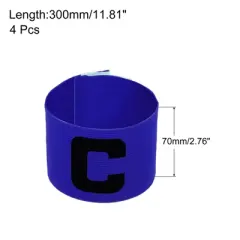 Unique Bargains Nylon Elastic Soccer Protective Captain Armband for Team Training 4 Pcs