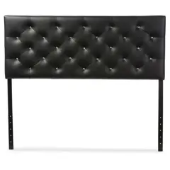 Viviana Modern And Contemporary Faux Leather Upholstered Button-Tufted Headboard - Baxton Studio