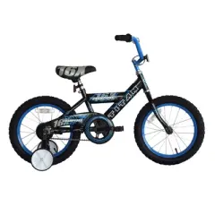 Titan Bikes Champions 16-Inch Boys BMX Bike with Training Wheels, Black