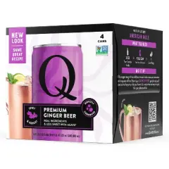 Q Mixers Ginger Beer - 4pk/222ml Cans