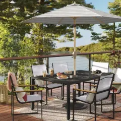 Outlined Geo Pattern Outdoor Rug Neutral - Threshold&trade;