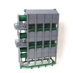 Standi Toys 1/64 Green Plastic 3-High Stationary Grain Dryer ST061 ST50404GR
