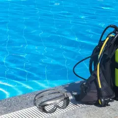 Swimline Cub Swimming Pool or Spa Children's Sport Goggles 6" - Black/Gray