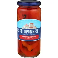 Peloponnese Sweet Red Peppers - Case of 6 - 16.5 oz