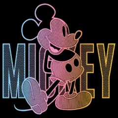 Boy's Disney Mickey Neon Gradient T-Shirt