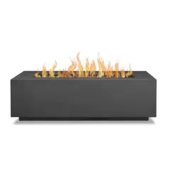 Aegean Rectangle Fire Table with NG Conversion - Real Flame