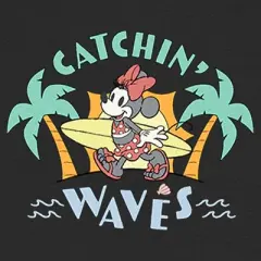 Infant's Minnie Mouse Catchin' Waves Onesie