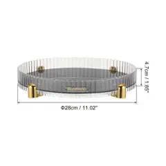 Unique Bargains Kitchen PET Rotating Turntable Lazy Susan Organizer Spice Rack 1 Pc