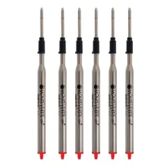 Monteverde Ballpoint Pen Refill Medium Point Red Ink 6 Pack (L133RD)