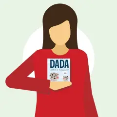 Your Baby's First Word Will Be DADA by Jimmy Fallon and Miguel Ordonez (Board Book)