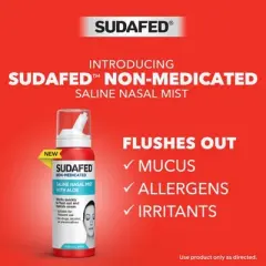 Sudafed Saline Spray - Aloe - 3oz