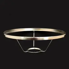 Aladdin Nickel Plated 10" Under Burner Shade Ring for Glass Shades