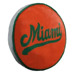 NCAA Miami Hurricanes 15" Circular Cloud Pillow