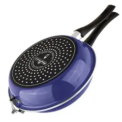 MAGEFESA &reg; Frittata spanish tortilla frying pan, blue, double layer non-stick frying pan, vitrified steel, compatible with all types of fire.