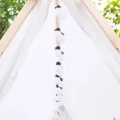 HearthSong 7'L LED Outdoor-Rated String Lights with 20 Bulbs, For Use With Indoor or Outdoor Playspaces and Tents