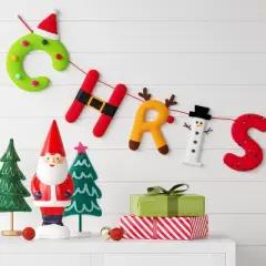 6' Colorful Fabric 'Christmas' Decorative Wall Garland - Wondershop&trade;
