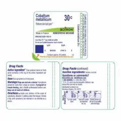 Cobaltum Metallicum 30C by Boiron Homeopathic Single Medicine For Pain  -  80 Pellet